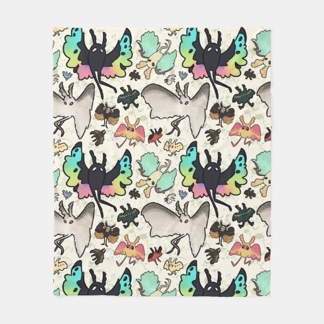 Couverture Polaire Mothman Motif (Devant)