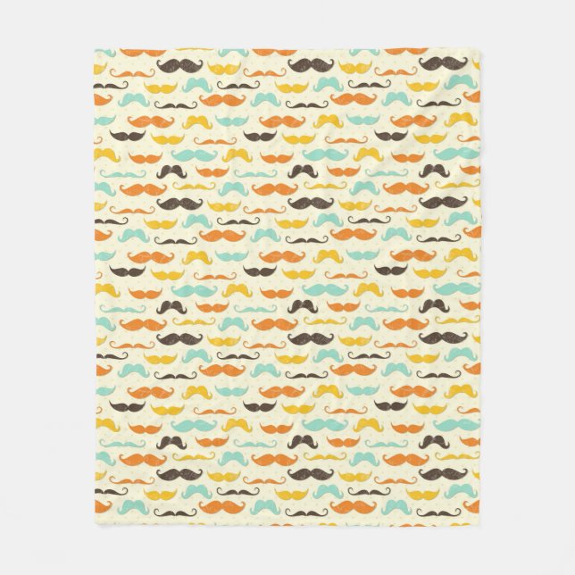 Couverture Polaire Motif 3 de moustache (Devant)