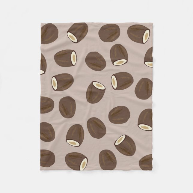 Couverture Polaire Motif à la noix de coco (Devant)