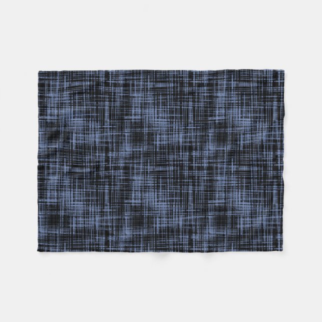 Couverture Polaire Motif Abstrait gris noir (Devant (Horizontal))
