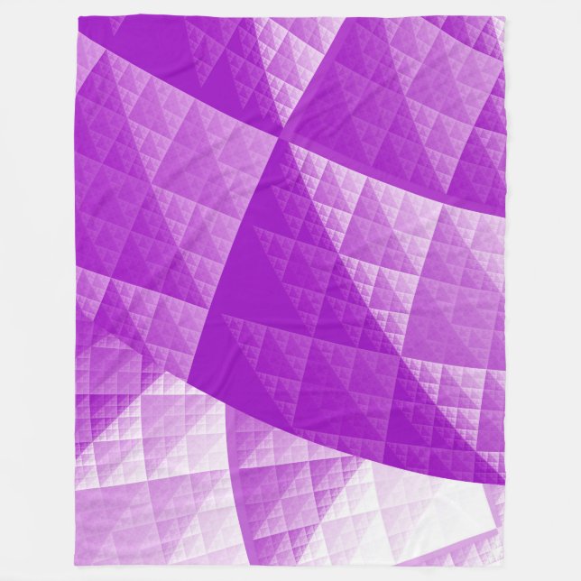 Couverture Polaire Motif abstrait violet (Devant)