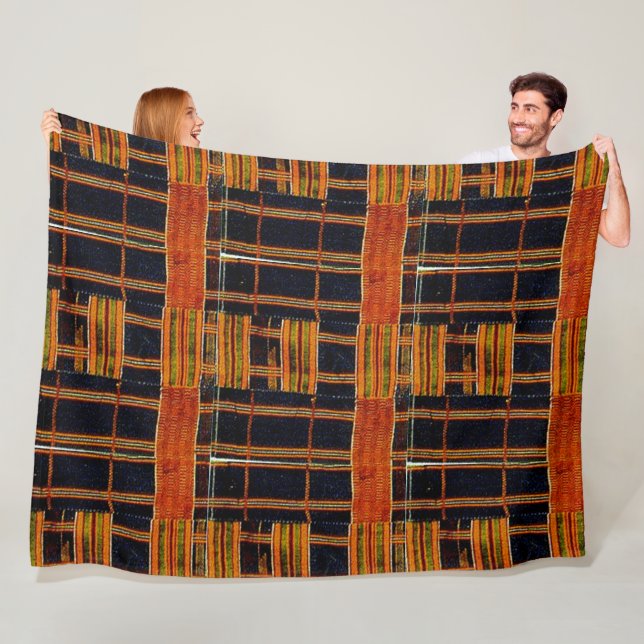 Couverture Polaire Motif africain (En situation)