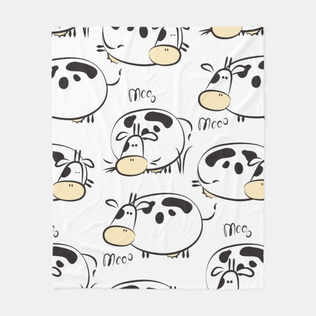 Couverture Polaire Motif amusant avec des animaux enfantins. Clip vin (Devant)