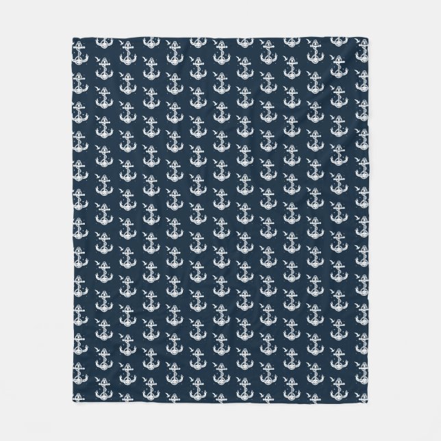 Couverture Polaire Motif Ancre polaire (moyen) (Devant)