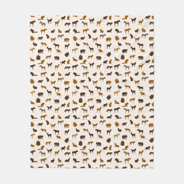 Couverture Polaire Motif animal 1 (Devant)