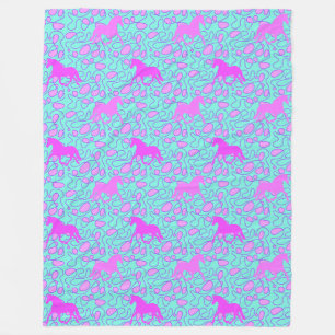 Couverture Polaire Motif animal cool - Cheval Silhouette 1