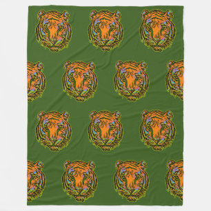 Couverture Polaire Motif animal cool - Tiger Head 1