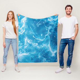 Couverture Polaire Motif aquatique Aqua Blue Pool