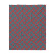 Motif Art nouveau géométrique Cercle bleu Crimson