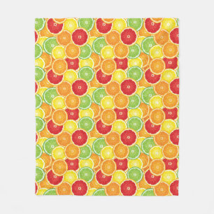 Couverture Polaire Motif avec des agrumes