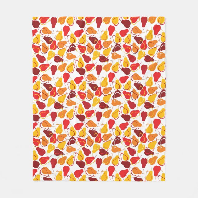 Couverture Polaire Motif avec des poires (Devant)