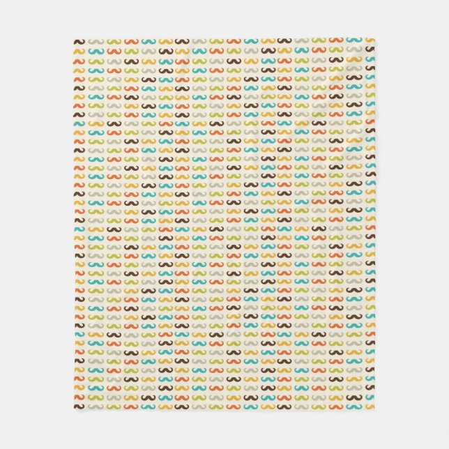 Couverture Polaire Motif avec la moustache (Devant)