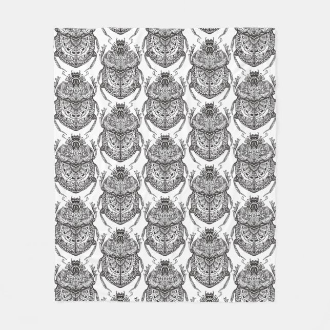 Couverture Polaire Motif avec le griffonnage de main (Devant)