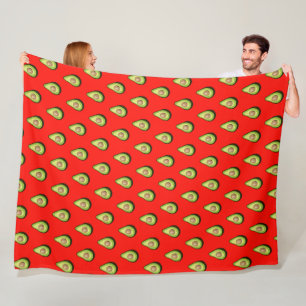 Couverture Polaire Motif Avocado