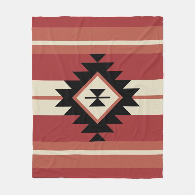 Couverture Polaire Motif Aztec (Devant)