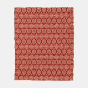 Couverture Polaire Motif aztèque