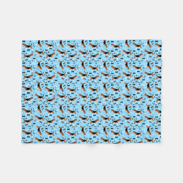 Couverture Polaire Motif Beagle beagle (Devant (Horizontal))