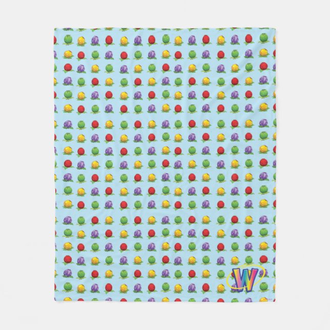 Couverture Polaire Motif bleu de baie (Devant)