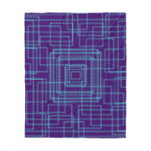 Motif bleu géométrique