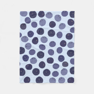 Couverture Polaire Motif Blueberry