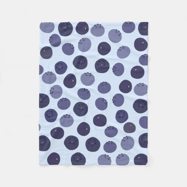 Couverture Polaire Motif Blueberry (Devant)