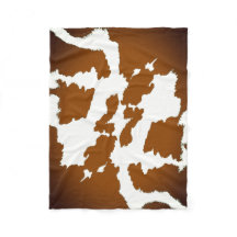 Motif Brown et blanc d'impression de vache