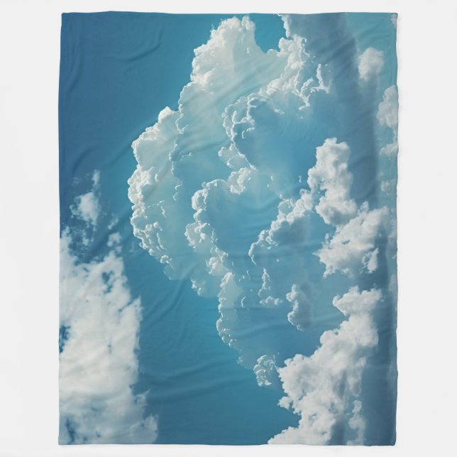Couverture Polaire Motif cloud (Devant)