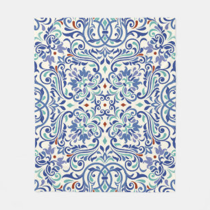 Couverture Polaire Motif coloré turkise sans couture. Motif sans fin