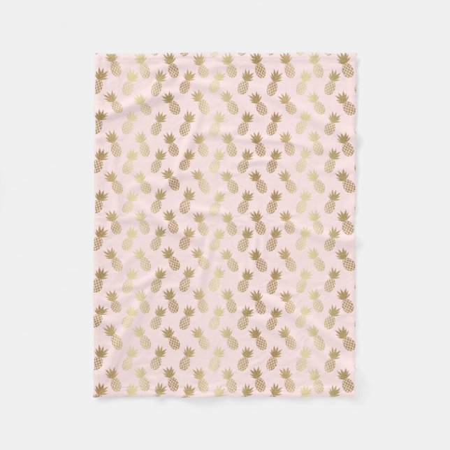 Couverture Polaire Motif d'ananas (Devant)