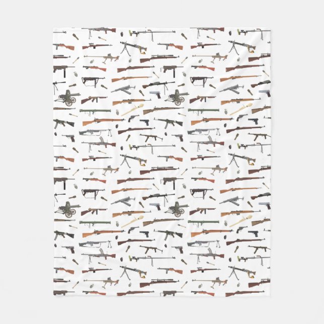 Couverture Polaire Motif d'armes 2ÈME GUERRE MONDIALE (Devant)