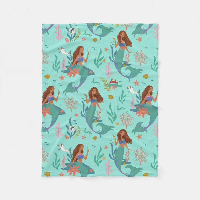 Couverture Polaire Motif d'aventure sous-marine Ariel (Devant)