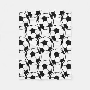 Couverture Polaire motif de ballon de football