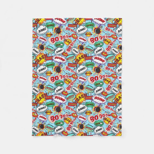 Couverture Polaire Motif de bande dessinée (Devant)