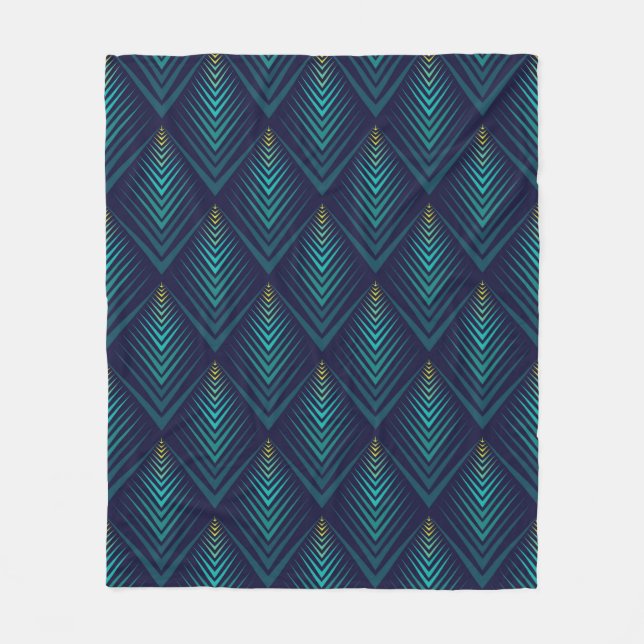 Couverture Polaire Motif de bord Jagged (Devant)