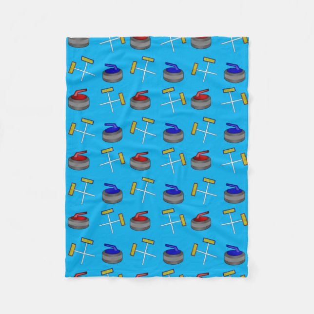 Couverture Polaire motif de bordage de bleu de ciel (Devant)