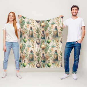 Couverture Polaire Motif de bouteilles apothécaires vintages (3)
