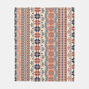 Couverture Polaire Motif De Broderie Palestinienne : Beauté Tradition