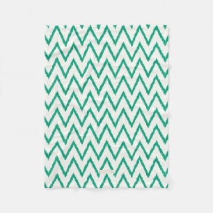 Couverture Polaire Motif de chevron vert kat texturé chic moderne