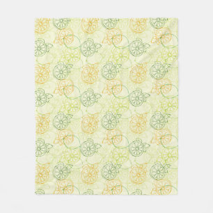 Couverture Polaire Motif de citron