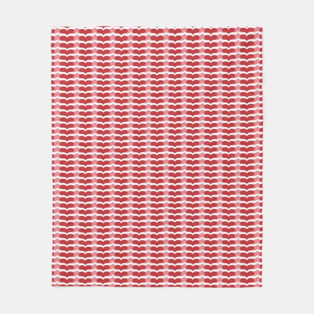 Couverture Polaire Motif de coeur (Devant)