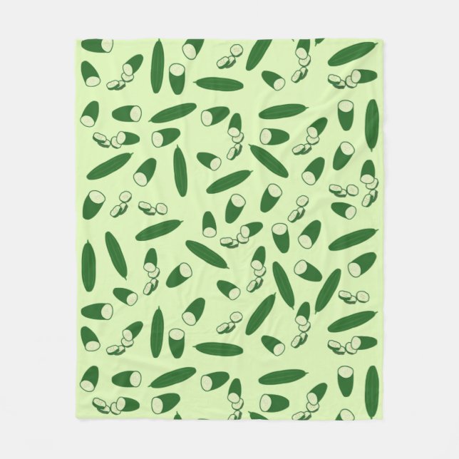 Couverture Polaire Motif de concombre (Devant)