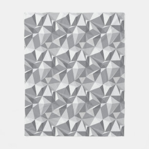 Couverture Polaire Motif de diamant - polygone abstrait