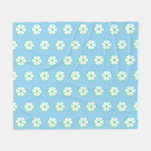 Couverture Polaire Motif de fleur de cœur élégant