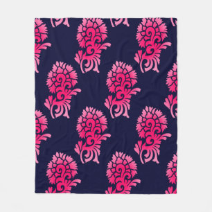 Couverture Polaire motif de fleur mughal indien sans soudure arrière-
