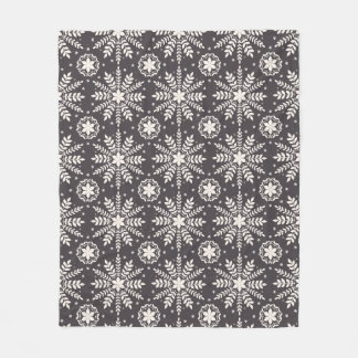Couverture Polaire Motif de flocons blancs