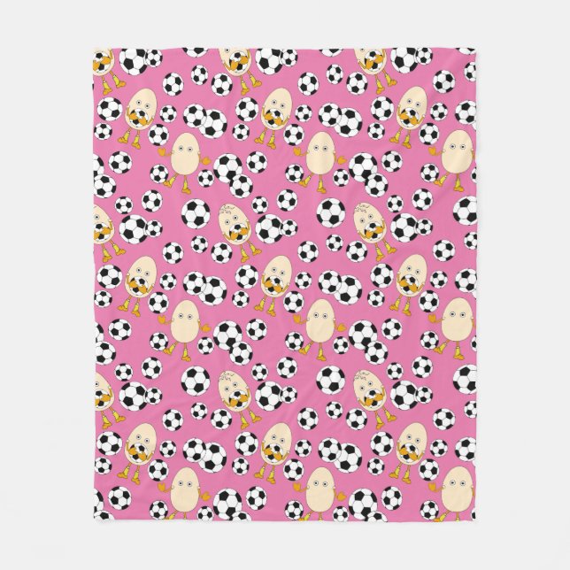 Couverture Polaire Motif de football Egghead (Devant)