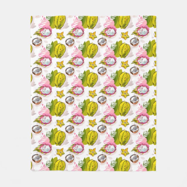 Couverture Polaire Motif de fruit texturisé par carte blanche (Devant)