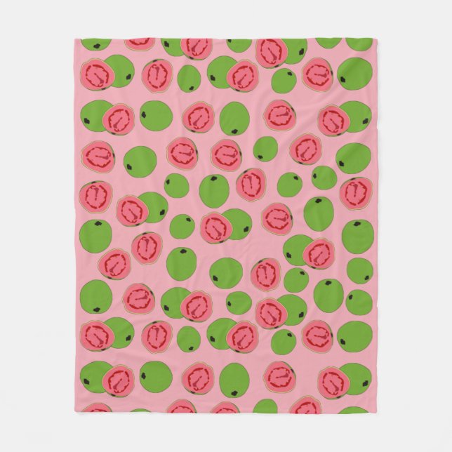 Couverture Polaire Motif de fruits de goyave (Devant)