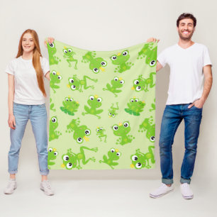 Couverture Polaire Motif de grenouille, Grenouilles mignonnes, Grenou