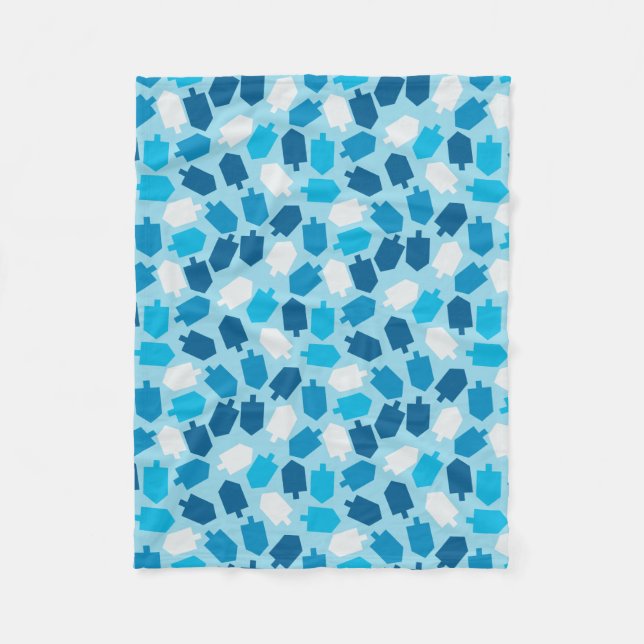 Couverture Polaire Motif de Hanoukka Chanukah Driedel (Devant)